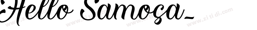 Hello Samosa字体转换